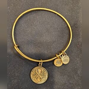 Alex And Ani | Gold Infinity Charm Bangle Bracelet